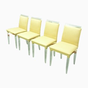 Chaises de Salle à Manger Regency en Verre Acrylique, 1970s, Set de 4