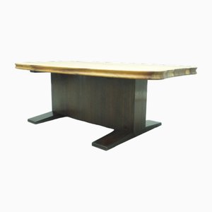 Table Basse Art Déco en Noyer et Macassar, 1930s
