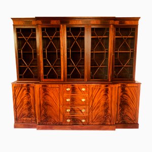 Englischer Schrank aus Mahagoni mit Schubladen, 1960er, 2er Set