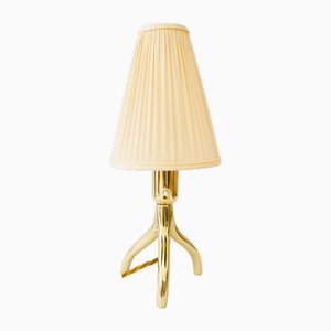 Tischlampe mit Stoffschirm von Rupert Nikoll, 1950er