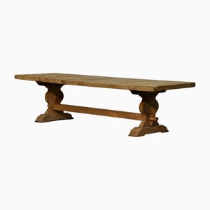 Mesa de comedor de granja francesa de roble, 1929