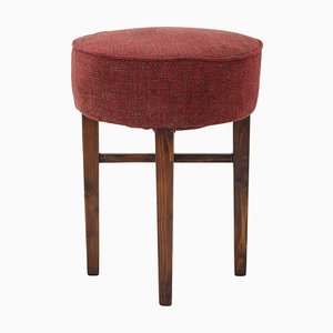 Art Deco Stool, Czechoslovakia, 1940s