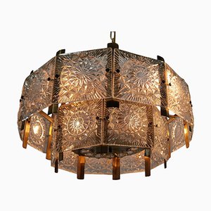 Mid-Century Chandelier attributed to Jaroslav Bejvl, Kamenicky Senov, 1970s