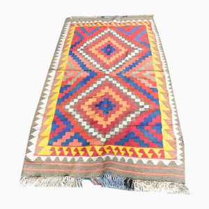 Grand Tapis Kilim Fait Main, 1950s