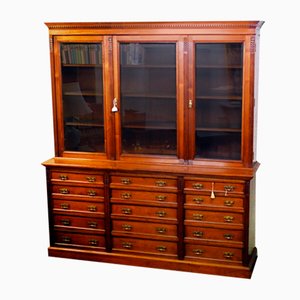 Victorian Mahogany Library Cabinet from Hobbs and Co