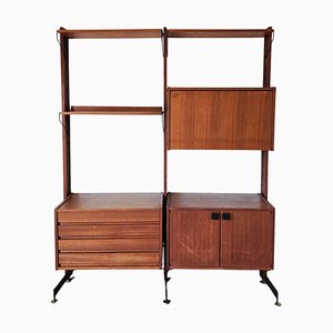 Modulares Mid-Century Modernes Bücherregal aus Teak von Selex Padova, 1960er