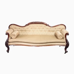 Viktorianisches Sofa aus Mahagoni, 1880er