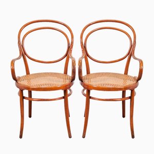 Set of Art Nouveau Deco Wicker Chairs by Jacob & Josef Kohn, Wiener Werkstatte, Austria, 1890s