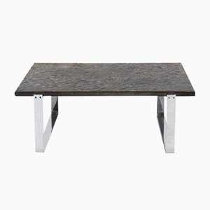 Slate Stone Coffee Table attributed to Peter Draenert for Studio Draenert 1970s