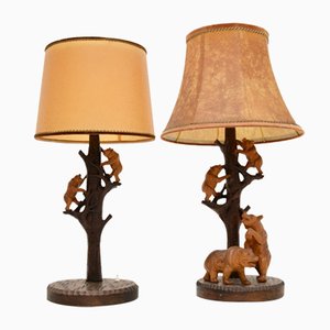 Lampes de Bureau Forêt-Noire Vintage, Allemagne, 1950s, Set de 2