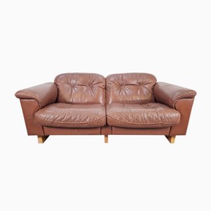 Vintage DS101 Two-Seater Leather Sofa from de Sede, 1970s