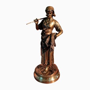 Eugène Antoine Aizelin, Glaneuse, 19th Century, Bronze