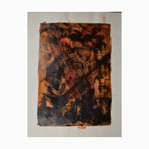 Jean Poulet, The Dead City, Oil on Paper, 1980s