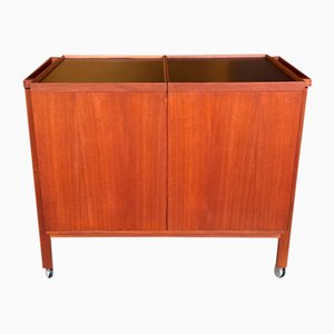 Extendable Teak Bar Trolley by Niels Erik Glasdam, 1960s