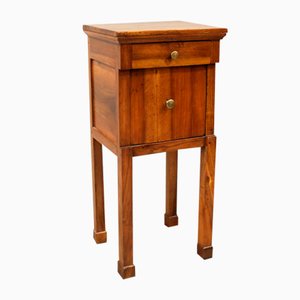Italian Empire Bedside Table in Walnut