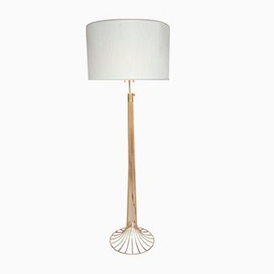 Large Mid-Century Brass Pantonova Floor Lamp by Verner Panton, 1960s