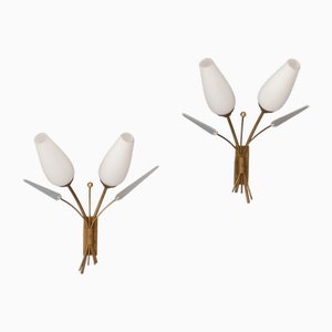 Mid-Century Wandlampen, 1950, 2er Set