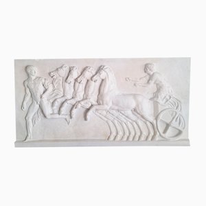 Plaster Bass Relief of Chariot Race
