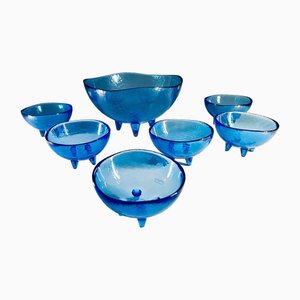 Set in vetro di Murano di Ferro per Effetre, set di 7