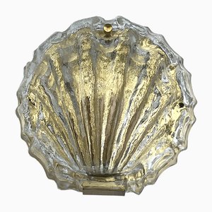 Murano Glass Shell Wall Lamp from Limburg, 1960s