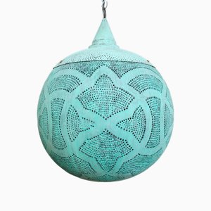 Small Vintage Copper Globe Pendant, 2010s