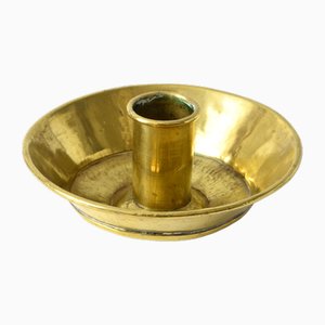 Swedish Gold Brass Candleholder