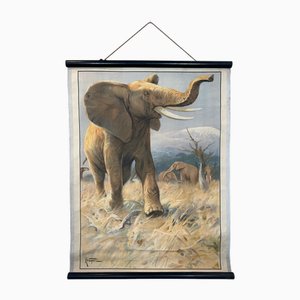 Vintage Linen School Card