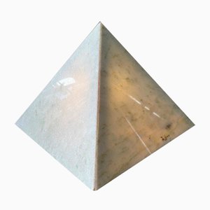 Pyramiden-Tischlampe aus Marmor