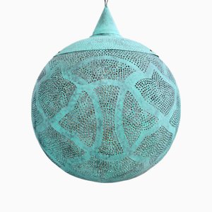 Vintage Globe Hängelampe aus Kupfer, 2010er
