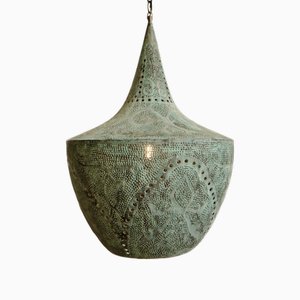 Lampada a sospensione Madras in rame, inizio XXI secolo