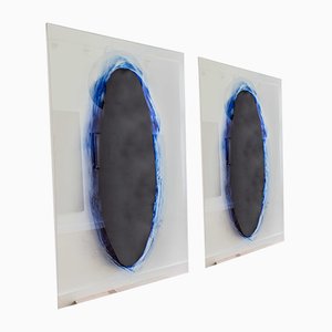 Blaues Diptychon von Tomáš Libertíny für Studio Libertiny, 2017