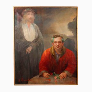 Giuseppe Ronchi, Figures, Oil Painting
