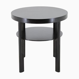 Art Deco Round Coffee Table, Czechoslovakia, 1940s