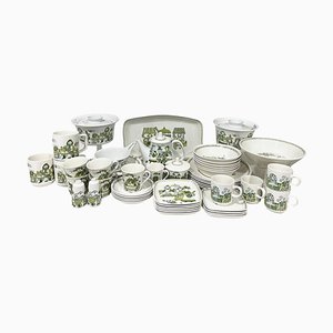 Tea Service attributed to Turi Design for Figgjo Flint, Norway, 1980s, Set of 55
