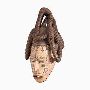 Máscara tribal africana de madera, 1975