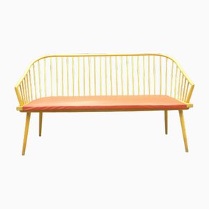 Mid-Century Beech Bench, 1950s
