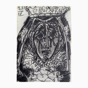 Pablo Picasso, Weeping Queen, 1961, Litografía