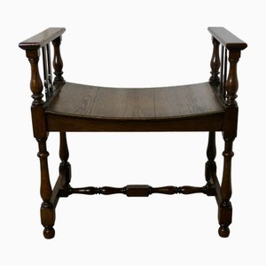19th Century Oak Window Seat or Hall Bench