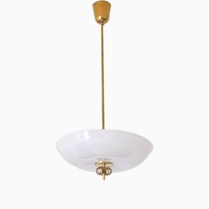 Brass Pendant Ceiling Light Model 1088 by Paavo Tynell for Oy Taito Ab, Finland, 1940s