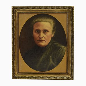 Retrato de mujer, de 1890 a 1910, óleo sobre lienzo