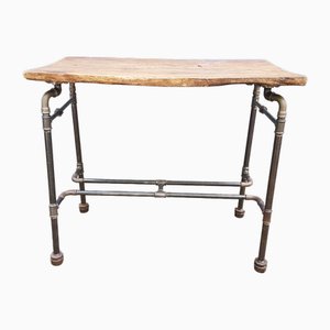 Large Vintage Industrial Standing Bar Table