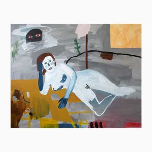 Samuel Bloch, Odalisque, Acrylic on Canvas