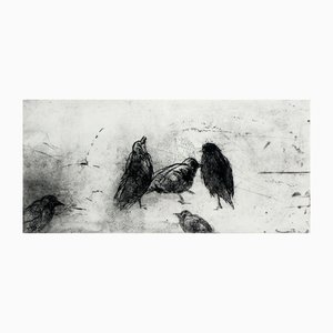 Anna Mikke, Birds, Etching on Paper, 2009