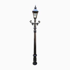 Cast Iron Lamp with Square Cast Iron Lantern