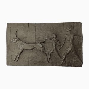 Mid-Century Bronze Relief