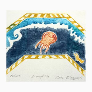Maria Stelmaszczyk, Jellyfish, Woodcut on Paper, 2012