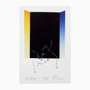 Maria Stelmaszczyk, Konstellation, Linolschnitt auf Papier