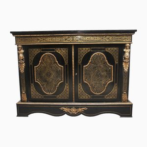 19th Century Ebonised Boulle Cabinet, 1860s