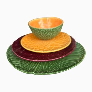 Dinner Plates by Bordallo Pinheiro, Set of 4