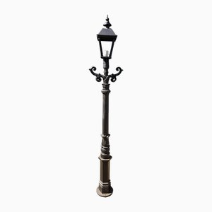 Cast Iron Lamp Post with Square Cast Iron Lantern